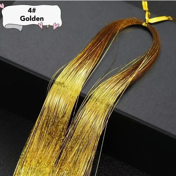 Hair Tinsel, CHOOSE TWO COLORS, Glitter Fairy Hair, NIP🤩, Temporary Hair Color - Picture 5 of 9